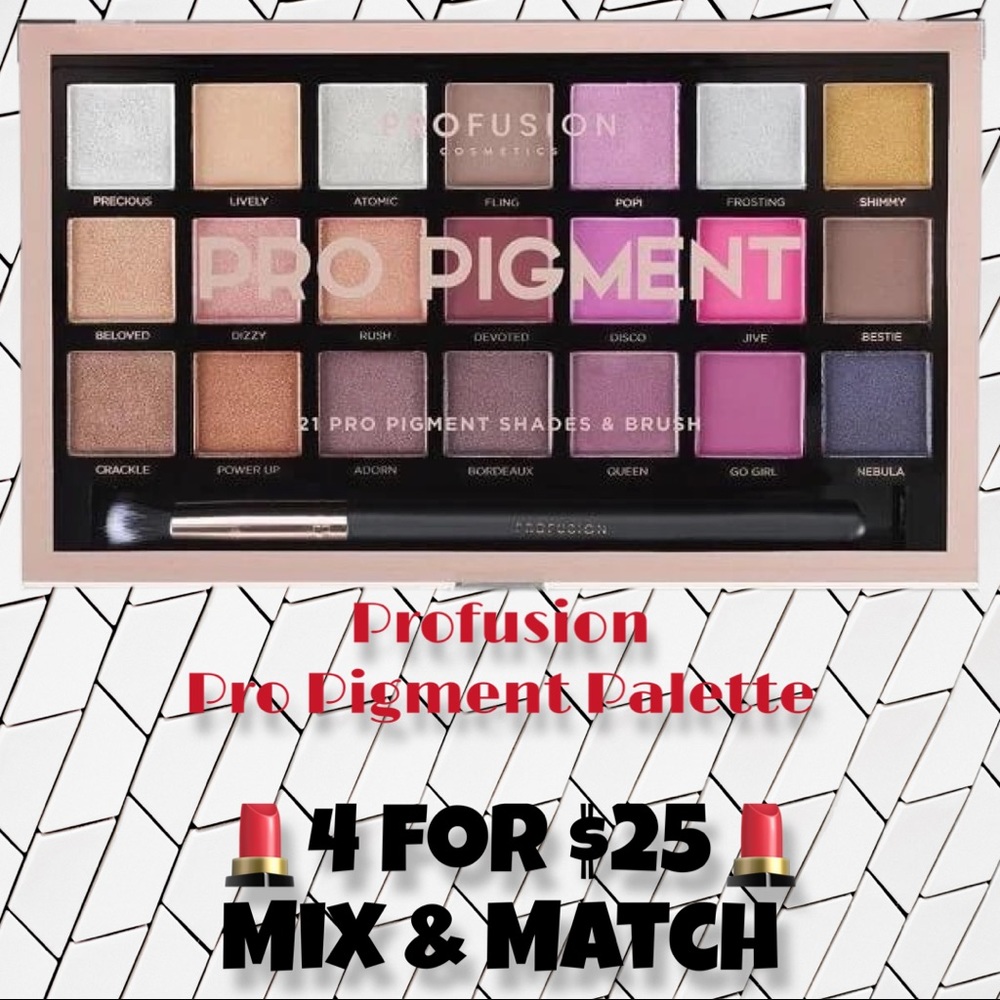 💄 4 for $25 💄 Profusion Pro Pigment Palette